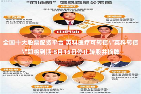 全国十大股票配资平台 英科医疗可转债＂英科转债＂即将到期 8月15日停止转股并摘牌