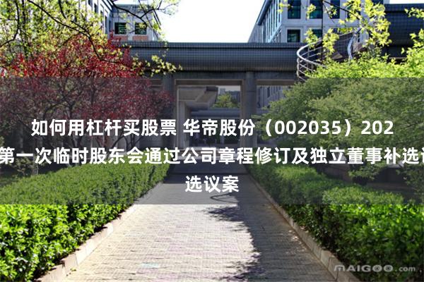 如何用杠杆买股票 华帝股份（002035）2025年第一次临时股东会通过公司章程修订及独立董事补选议案