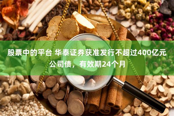 股票中的平台 华泰证券获准发行不超过400亿元公司债，有效期24个月