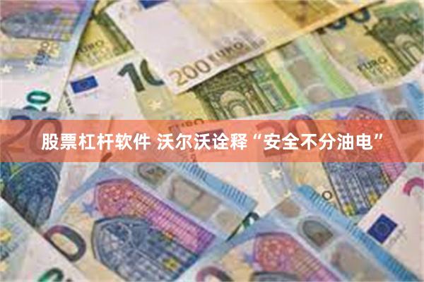 股票杠杆软件 沃尔沃诠释“安全不分油电”